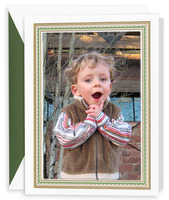 Vertical Clover and Gold Lace Photo Cards