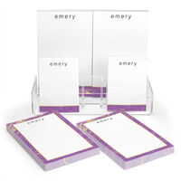 Amethyst Marble Notepad Set (6 Pads)