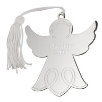 Personalized Angel Metal Ornament with Tassel