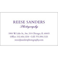 Sanders Business Cards - Raised Ink