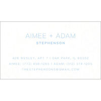 Rotham Letterpress Contact Cards