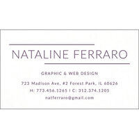 Double Line Letterpress Contact Cards