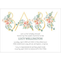 Floral Baby Shower Invitations