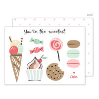 You're the Sweetest Valentine Exchange Cards