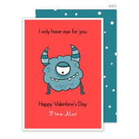 One Eyed Monster Valentines Exchange Cards
