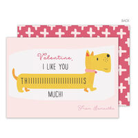 Pink Like You This Much Valentine Exchange Cards