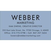 Contemporary Contact Cards - Raised Ink