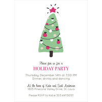 Retro Tree Invitations