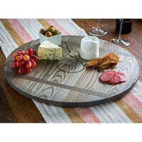 Your Choice of Design Ash Driftwood 18-inch Lazy Susan