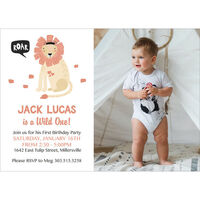 Lion Roar Photo Invitations