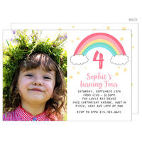 Rainbow Photo Invitations