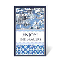 Blue Chinoiserie Folded Gift Enclosures