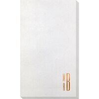 Your Skinny Stacked Initials Bamboo Luxe Guest Towels