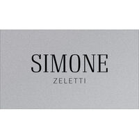 Modern Name Double Sided Shimmer Contact Cards