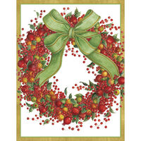 Red Berry Wreath Holiday Cards