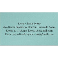 Large Serif Initials Double Sided Shimmer Contact Cards