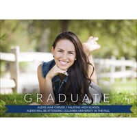 Graduate Banner Photo Graduation Announcements