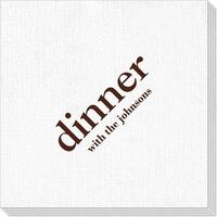 Big Word Dinner Deville Napkins