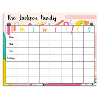Family Supplies Weekly Scheduler