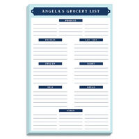 Organized by Department Grocery List Notepads