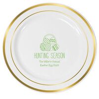 Hunting Season Easter Premium Banded Plastic Plates