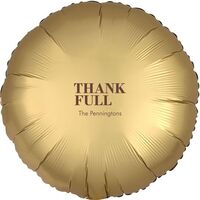 Thank Full Mylar Balloons