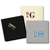 Pick Your Stacked Initials Napkins