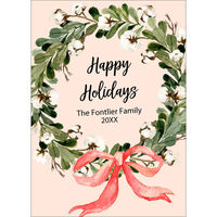 Sentiment Wreath Flat Holiday Cards