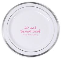 Studio 60 and Sensational Premium Banded Plastic Plates
