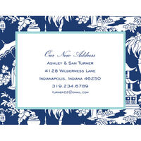 Navy Chinoiserie Announcements