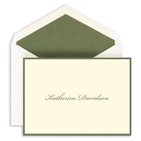 Olive Border Note Cards