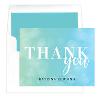 Gradient Folded Thank You Note Cards