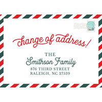 Air Mail Change of Address Moving Announcements