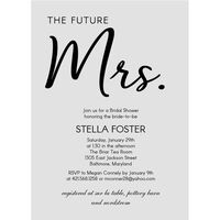 The Future Mrs. Bridal Shower Invitations