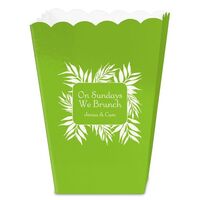 Palm Leaf Frame Mini Popcorn Boxes