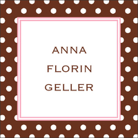 Brown Polka Dot Gift Stickers