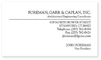Foreman Business Cards